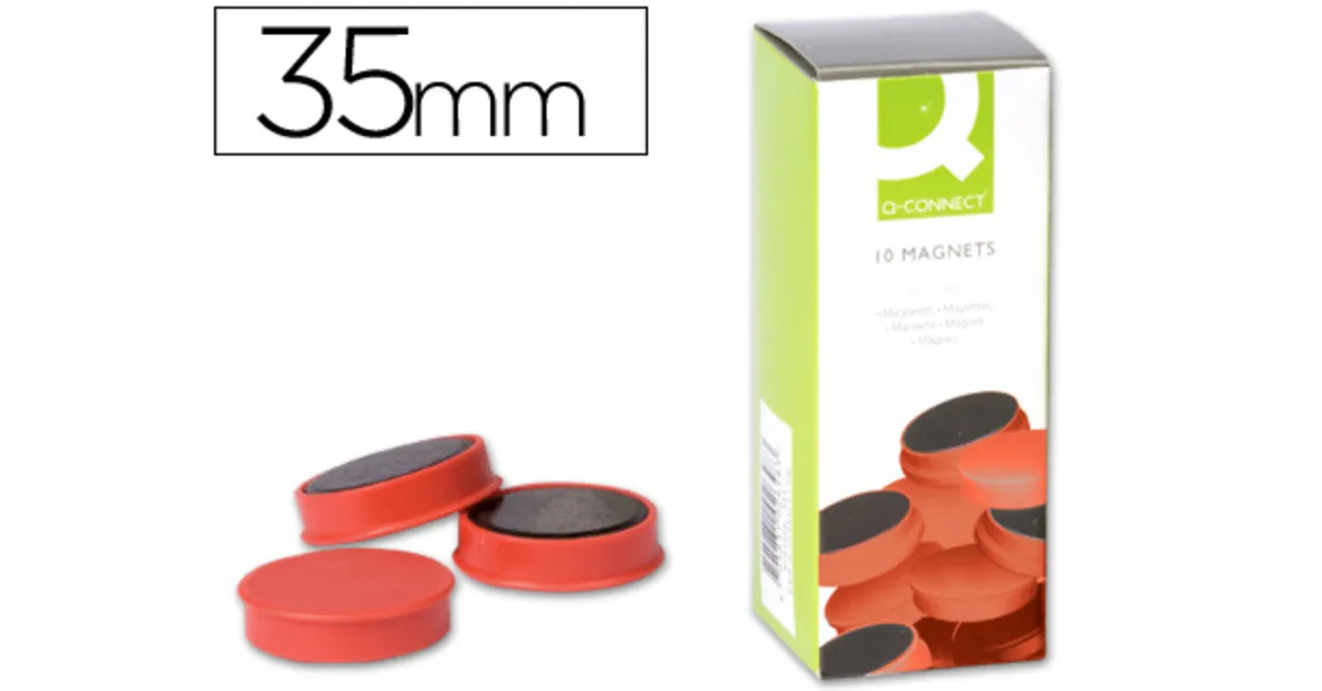 AIMANTS DIAMÈTRE 35MM ROUGE