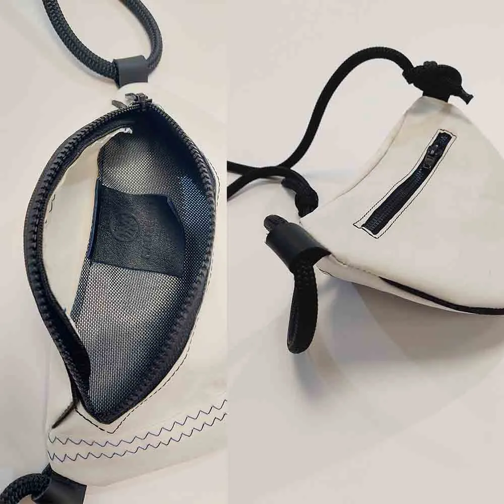 Banane en voile recyclée blanche 