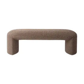 Banc en bouclé marronNachii
