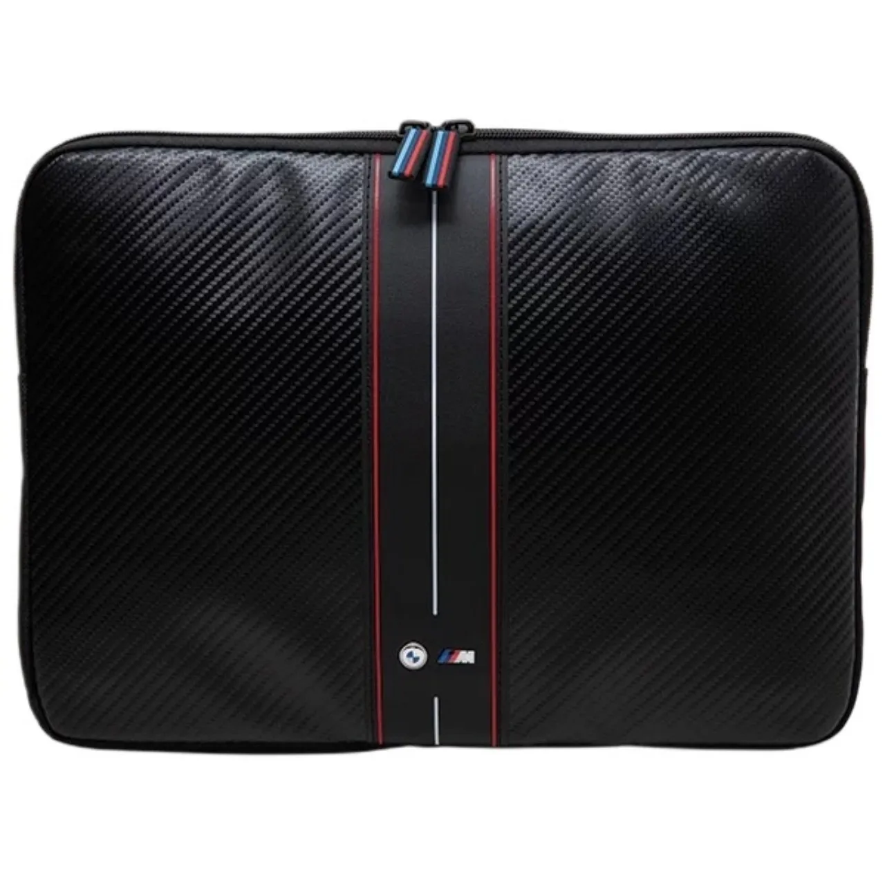 BMW Mallette pour ordinateur portable 16 pouces Carbon Red Stripes Noir