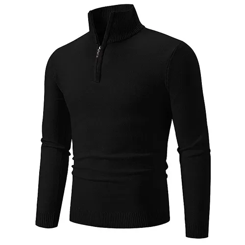 Braylon | Hommes Pull Coupe étroite | Collet relevé