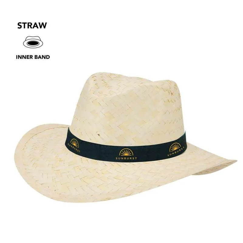 Chapeau en paille blanche