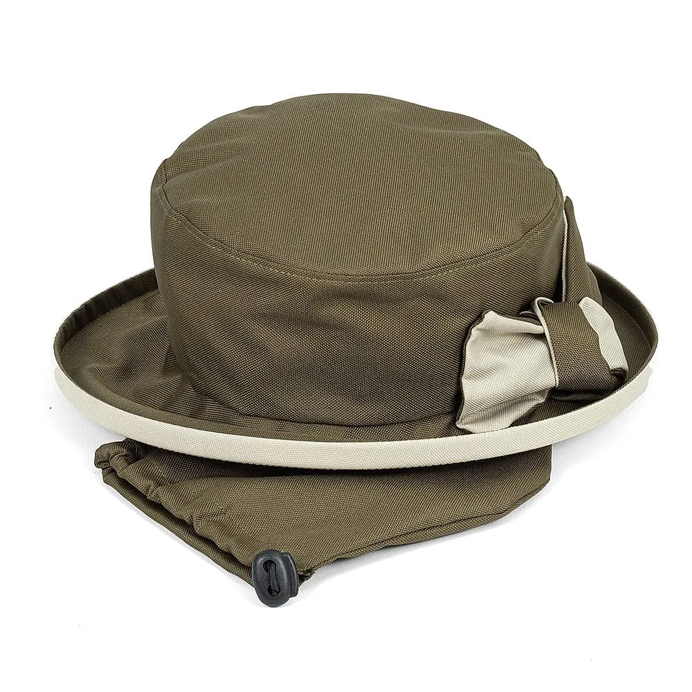 Chapeau pliable vert olive Garbo