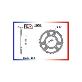 COURONNE ACIER GILERA 50.GSM '99/03 52 420