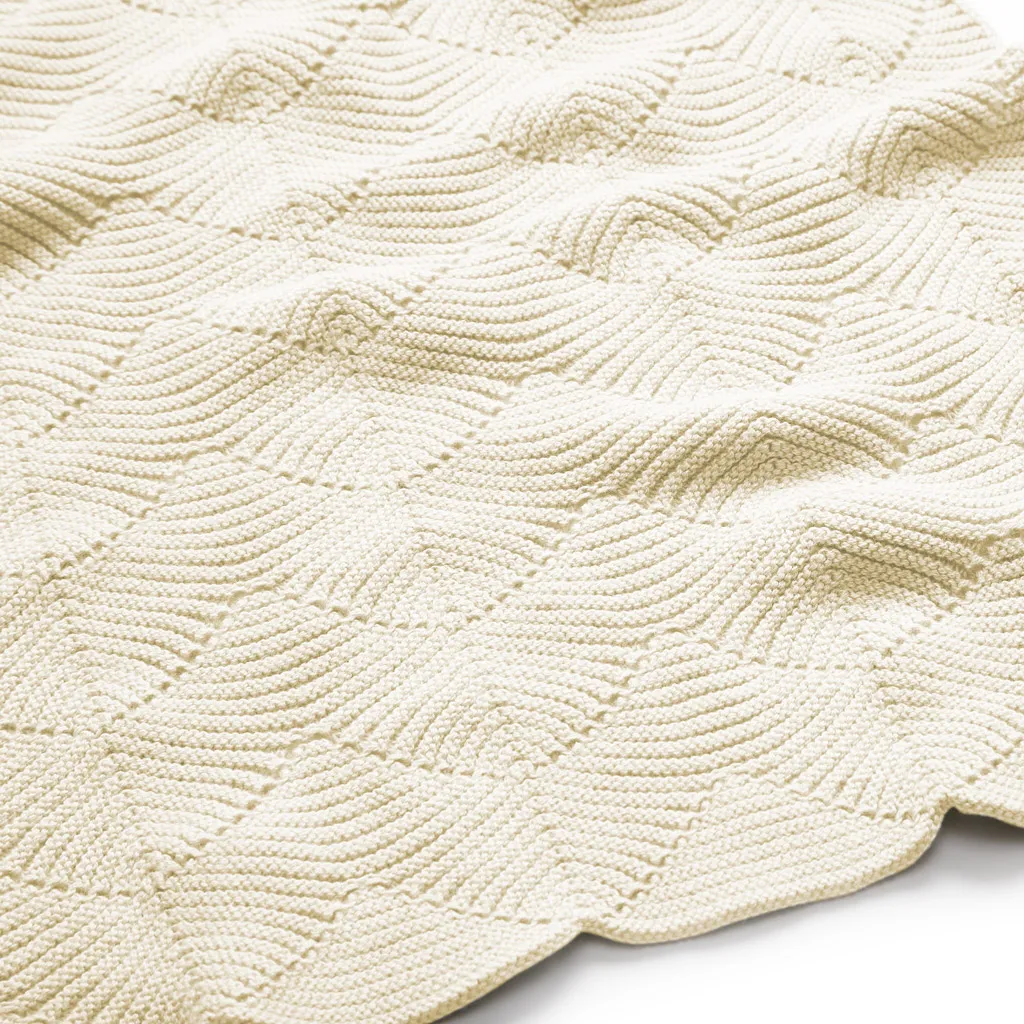 Couverture en tricot Pétoncle 