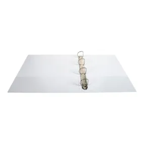 Exacompta Kreacover - Classeur à anneaux personnalisable - Dos 50 mm - A4 Maxi - blanc - 2 pochettes extérieures