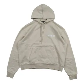 JACQUEMUS - Pull à capuche crème taille L