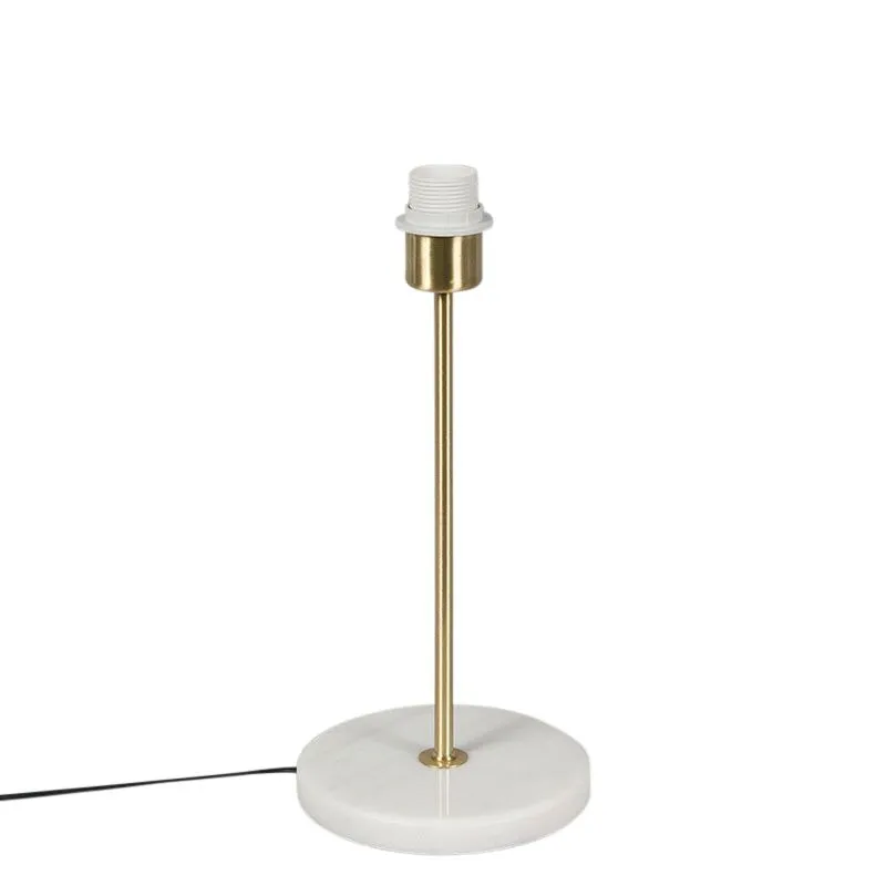 Lampe de table classique en laiton avec base en marbre - Kaso