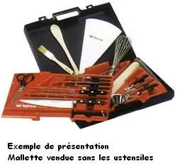 Mallette "Origine" vide | pour la CUISINE - L. 43,5 cm x l. 34 cm x H. 9,5 cm (fermée)