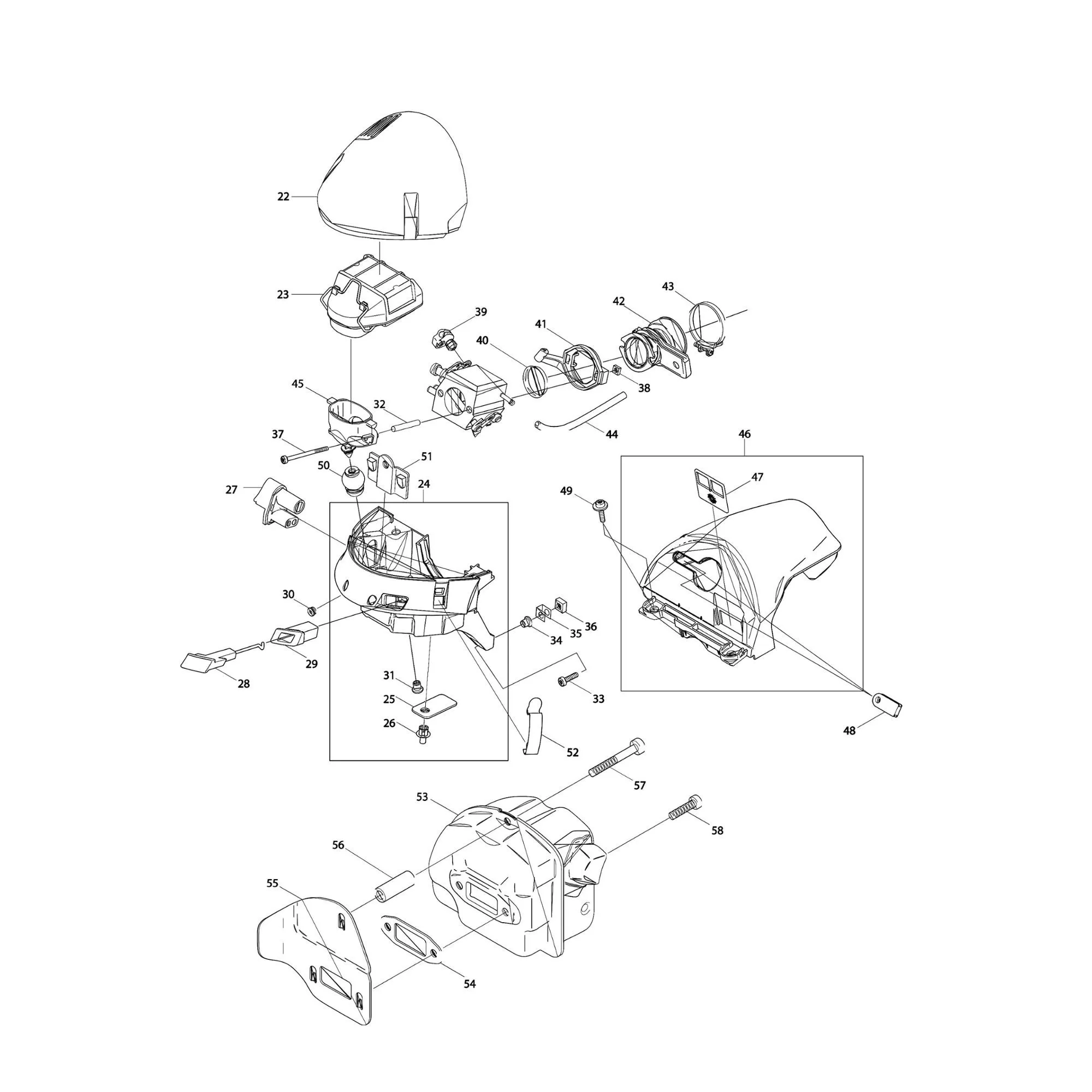 Pièces détachées Tronçonneuse Makita DCS7900-60