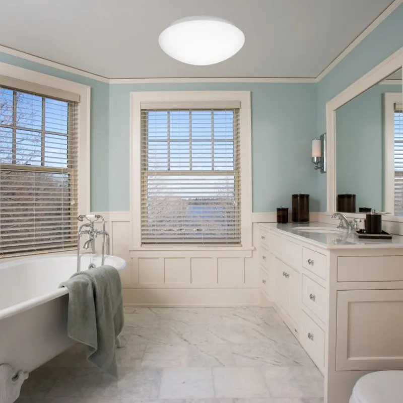 Plafonnier Salle de Bain BREST Opale LED E27 2x60 W H13