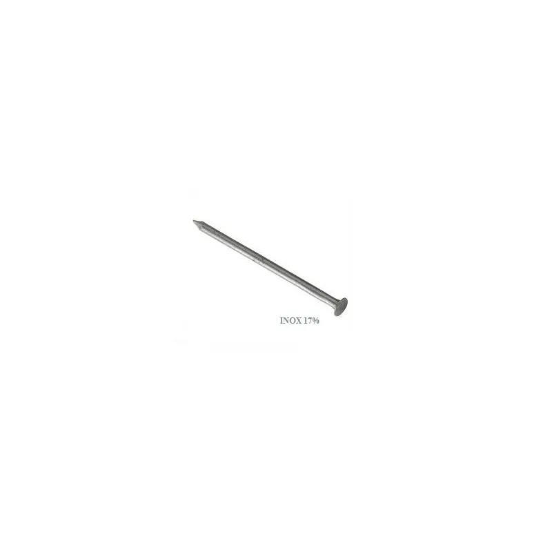 Pointe tête plate inox 17%  50 x 2.7mm