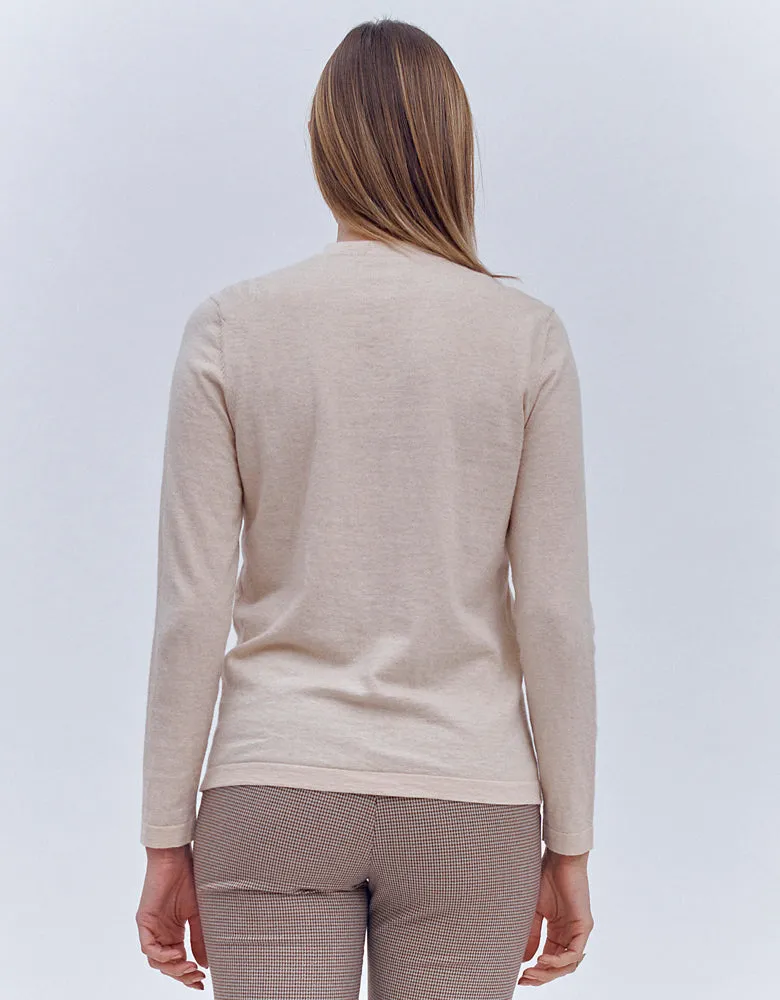 Pull maille en coton et cachemire AUDREY/86210/009