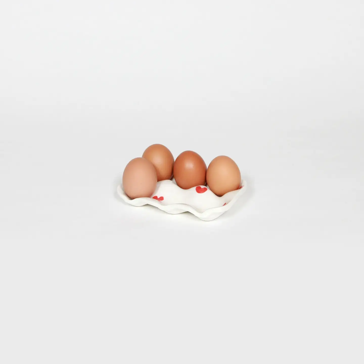Support à oeufs en faïence x6 