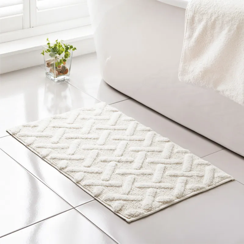 Tapis de bain 50x80cm ecru